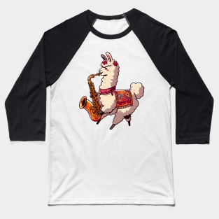 Llama saxophone lover Baseball T-Shirt